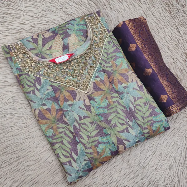 Silk Anarkali Kurti with Dupatta | KS1069